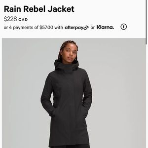 Lululemon Rain Rebel rain jacket